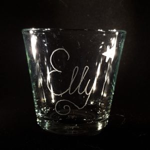 Candle Light 7.5 x 7.2 cm – With Name