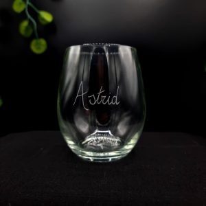 Waterglas met naam